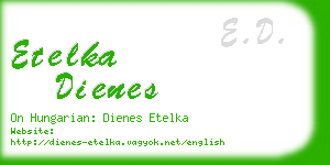 etelka dienes business card